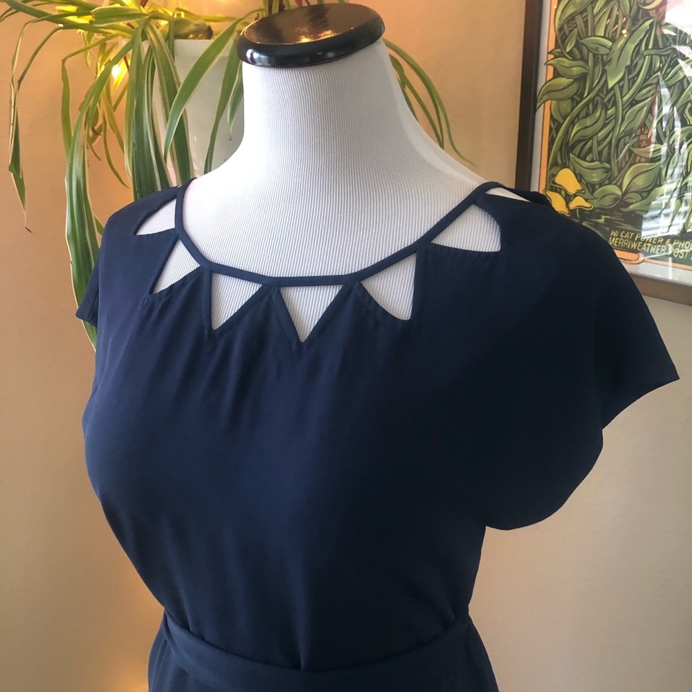 Banana Republic Geometric Cut Out Triangle Dress 2